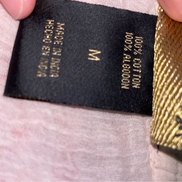 Metro Wear Skirt M Boho Blush Pink Tiered Pull On Cotton - Picture 8 of 8